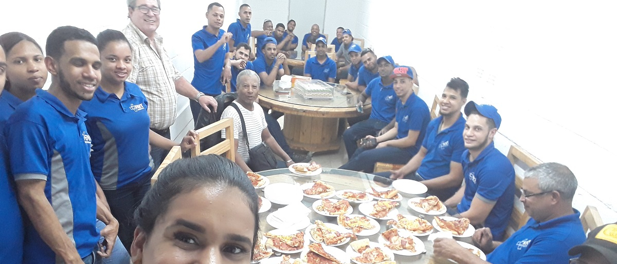 Every Friday pizza-time at RNT