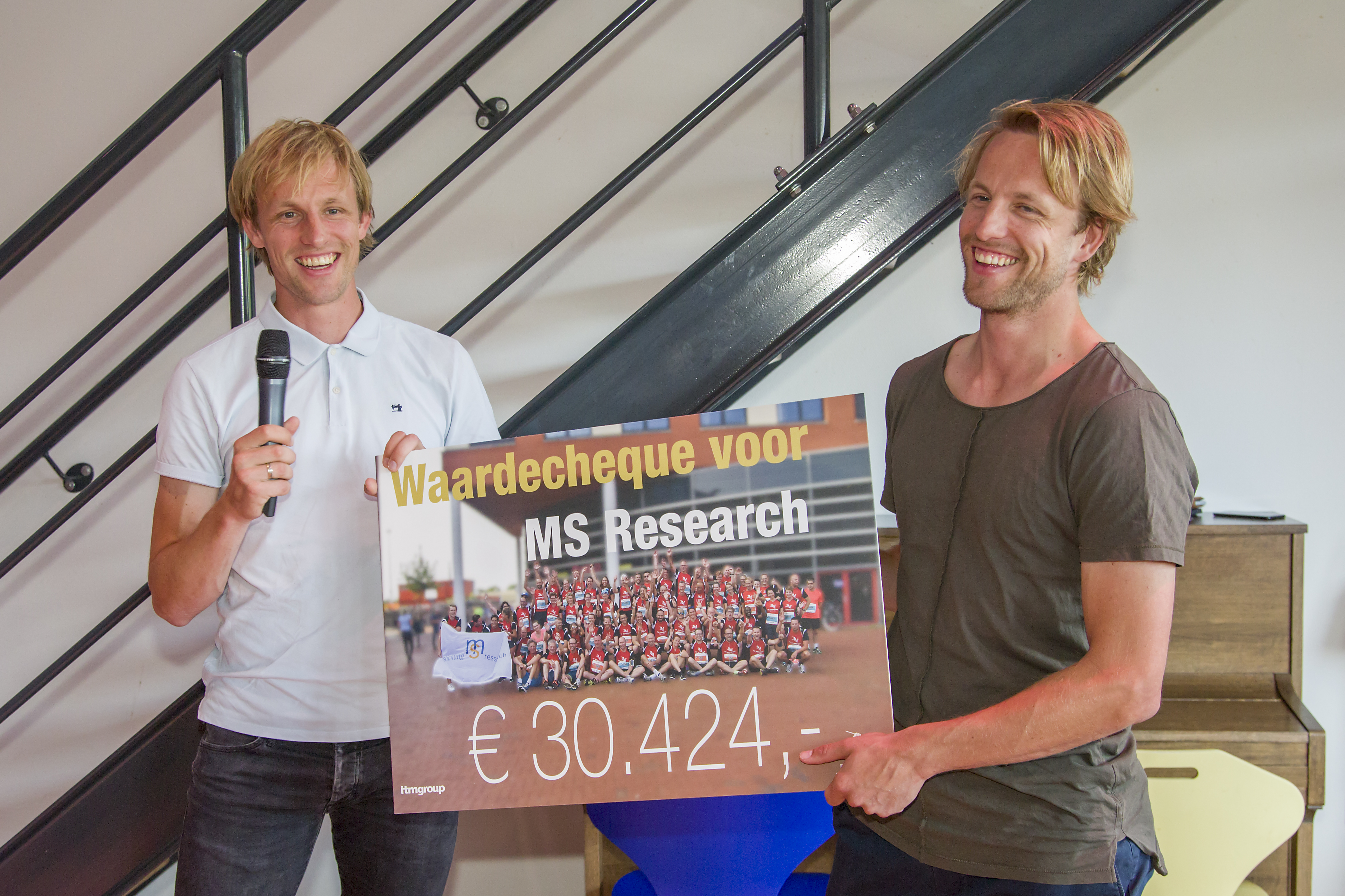 Cheque for MS Research